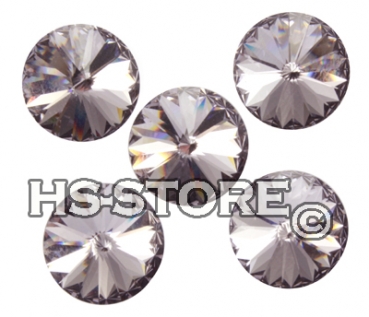 Swarovski Rivoli Smoky Mauv 14 mm 5 Stück