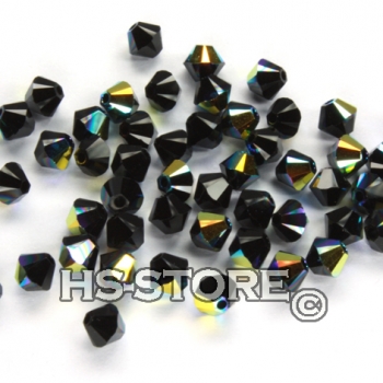 Swarovski Jet AB 3 mm 50 Stück