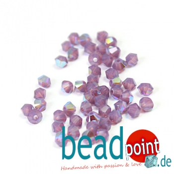 Swarovski Cyclamen Opal Shimmer 3mm 50 Stück
