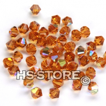 Swarovski Topaz AB 4 mm 50 Stück