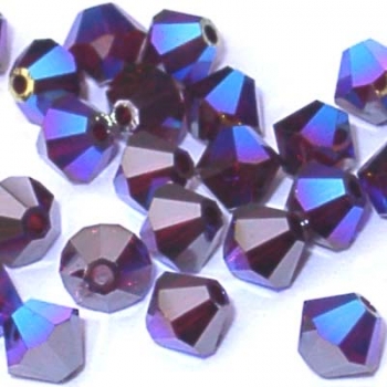 Swarovski Siam AB 4 mm 50 Stück
