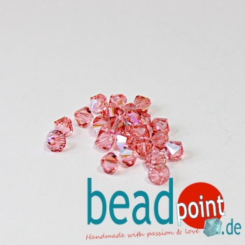 Swarovski Rose Peach Shimmer 6mm 25 Stück