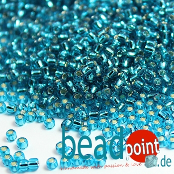 TOHO Roc 11/0 Silver-Lined Aqua Teal #23BDA 12gr