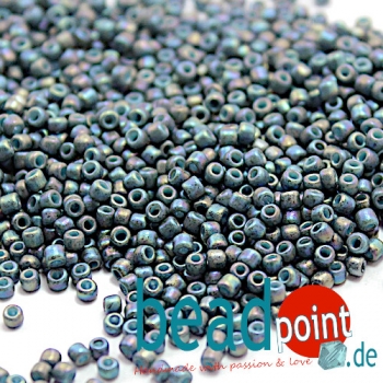 TOHO Roc 11/0 Semi Glazed Rainbow Blue Turquoise #2635F 12g