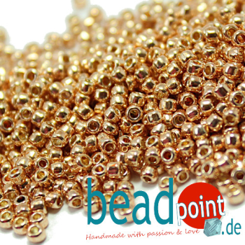 TOHO Roc 11/0 PermaFinish Galvanized Rose Gold #PF551 12gr
