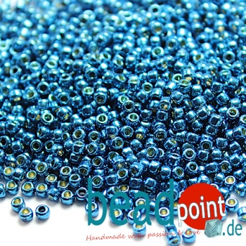 TOHO Roc 11/0 PermaFinish Galv Turkish Blue #PF584 12gr