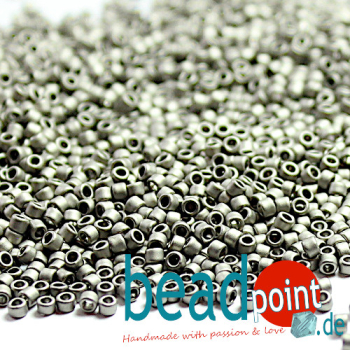 TOHO Roc 15/0 met. frost antiq. silver (Nickel) #566 8g