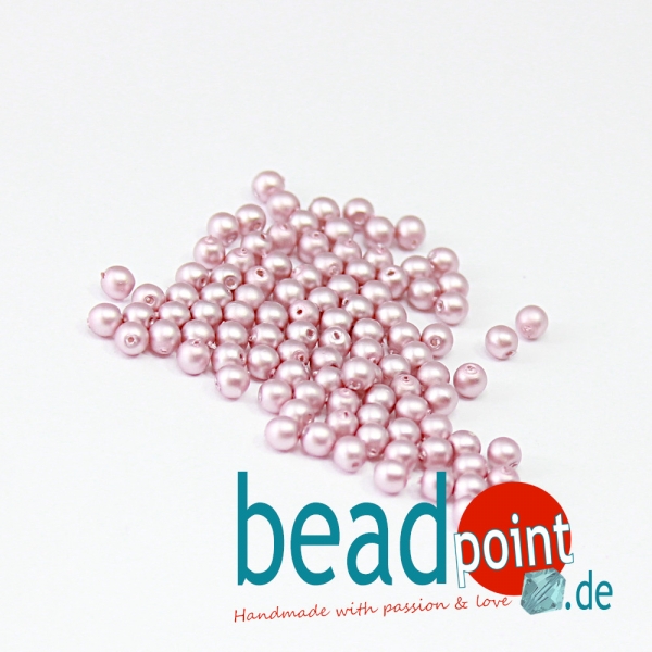 Matted 3 mm Antique Pink Satin  150 St