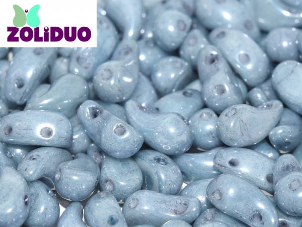 Zoliduo Left 5x8 Alabaster Baby Blue 30 pcs