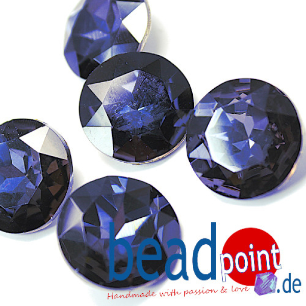 Delara Diamomd 717 18mm Crystal Denim Blue F 5 Stück