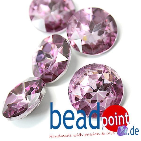 Delara Diamomd 717 18mm Crystal SP Lt. Amethyst F 5 Stück