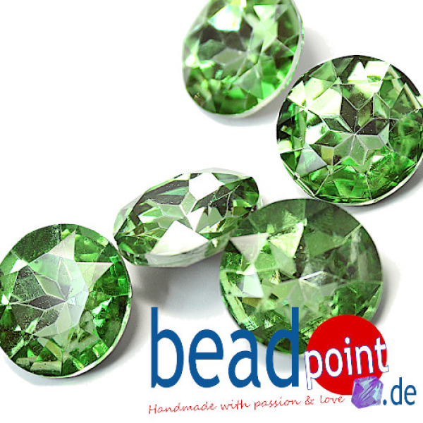 Delara Diamomd 717 18mm Crystal SP Peridot F 5 Stück