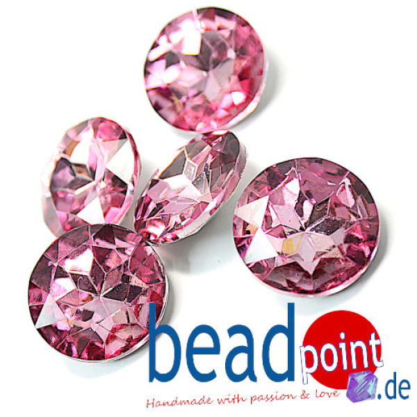 Delara Diamomd 717 18mm Crystal SP Rose F 5 Stück