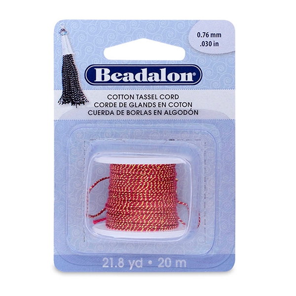 Cotton Met Gold on red 20M