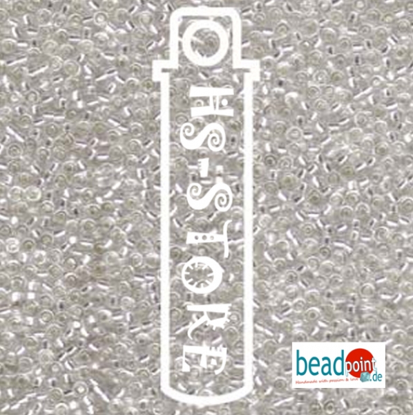 11/0 SEED BEAD-APRX 24GMS S/L CRYSTAL