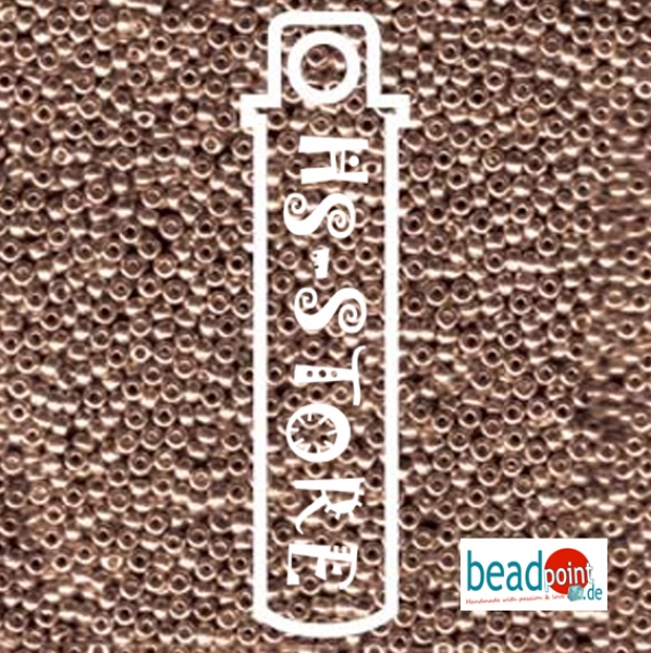 11/0 SEED BEAD-APRX 24GMS GALVANIZED BROWN #1088