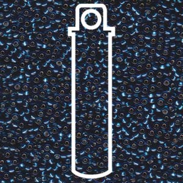 11/0 Miyuki SEED BEAD-APRX 24GMS DYED S/L BLUE ZIRCON #425