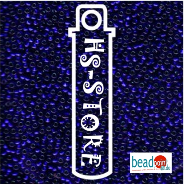 11/0 SEED BEAD-APX 23.5GM METALLIC EMERALD/DK.SAPPHIRE
