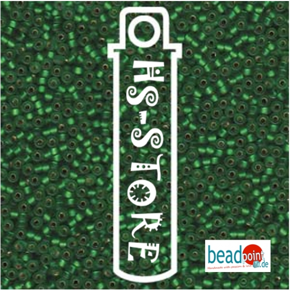 11/0 SEED BEAD-APRX 24GMS MATTE S/L GREEN