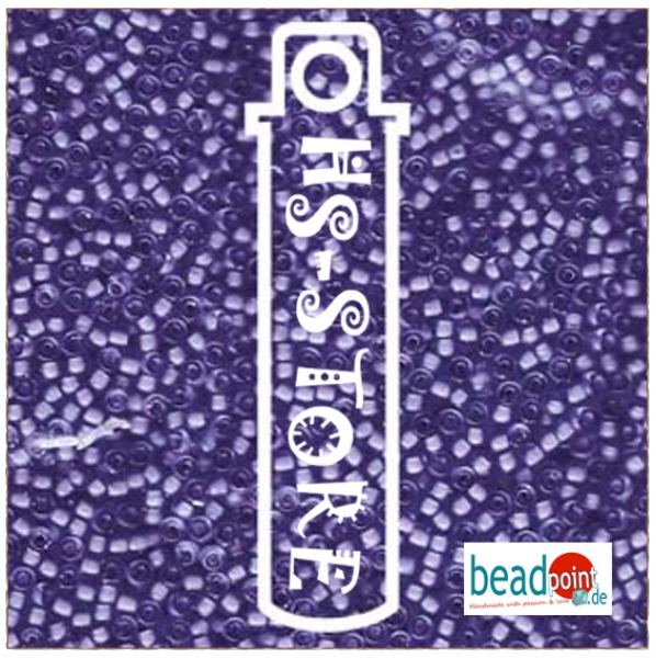 11/0 SEED BEAD-APRX 24GMS SEMI-MATTE VIOLET/LINED LT AMY