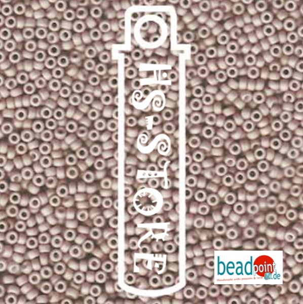 11/0 SEED BEAD-APX 23.5GM FANCY FROSTED LT PEACHY TAN