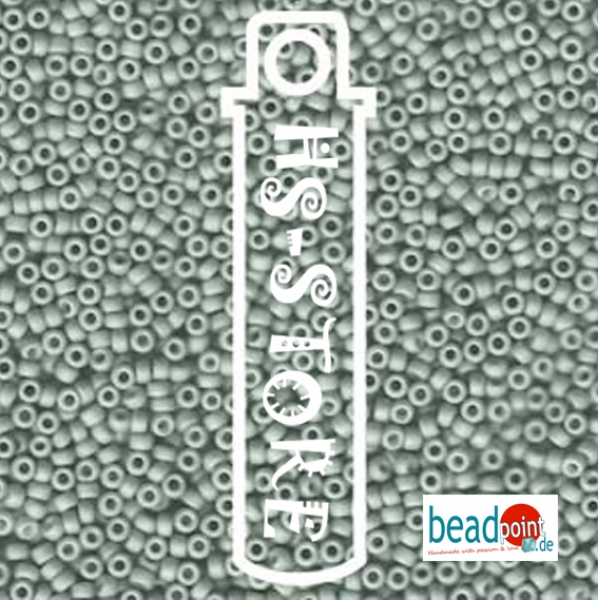 11/0 SEED BEAD-APX 23 GMS FANCY FROSTED PALE SEAFOAM GRN