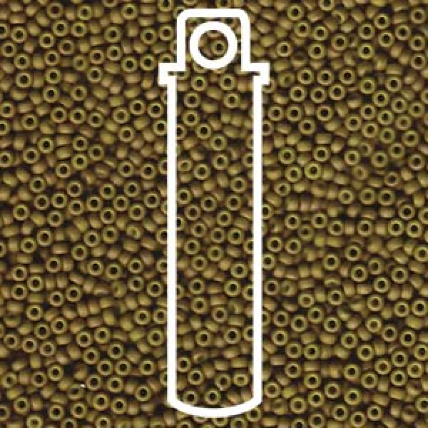 11/0 SEED BEAD-APRX 23GMS FANCY FROSTED YELLOW-GREEN