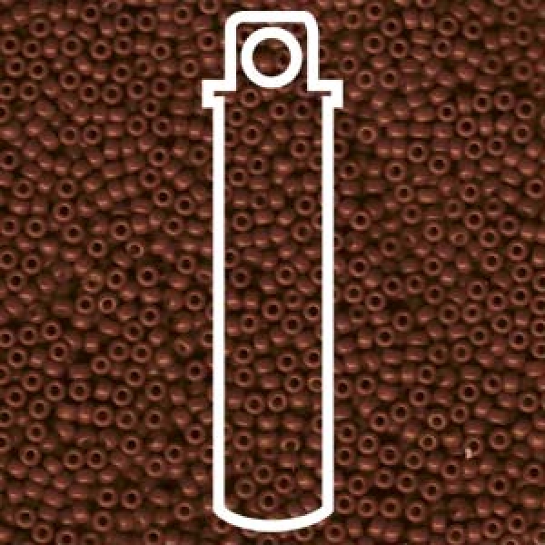 11/0 SEED BEAD-APX 23.5GM SPECIAL DYED REDDISH BROWN
