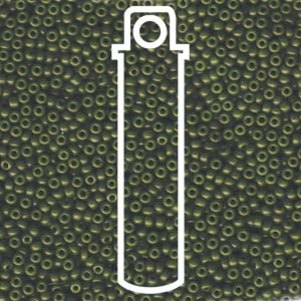 11/0 SEED BEAD-APRX 23GMS SPECIAL DYED OLIVE GREEN #2049