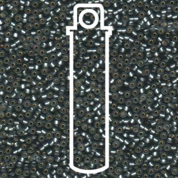 11/0 SEED BEAD-APRX 24GMS MATTE S/L GREY