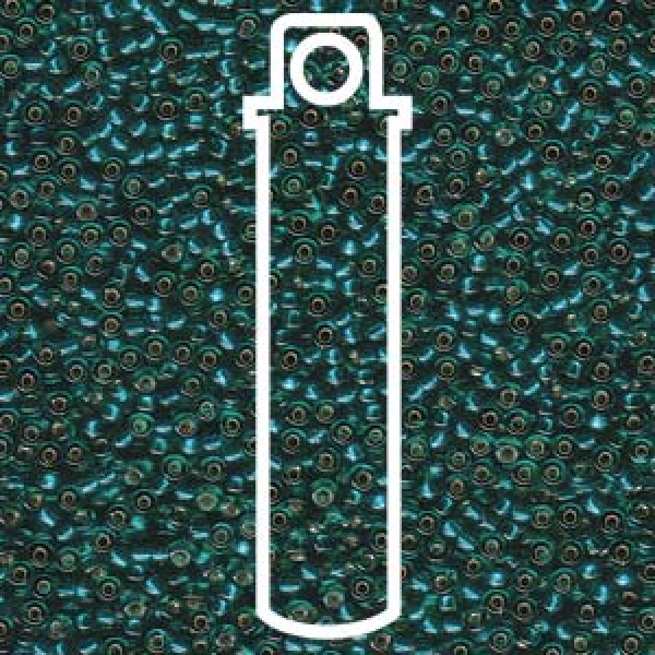 11/0 SEED BEAD-APRX 24GMS MATTE S/L TEAL