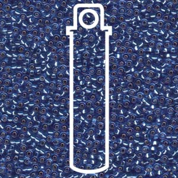 11/0 SEED BEAD-APRX 24GMS S/L DK CORNFLOWER BLUE