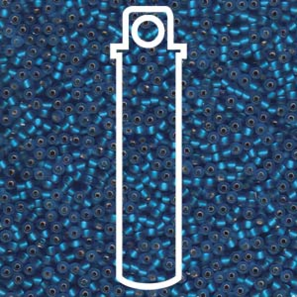11/0 SEED BEAD-APRX 24GMS MATTE S/L CAPRI BLUE