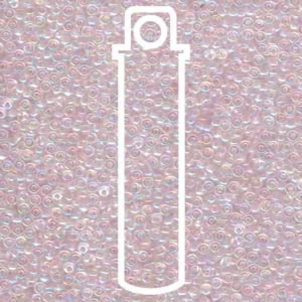 Seedbead 11/0 Miyuki SEED BEAD-APRX 24GMS TR PALE PINK AB
