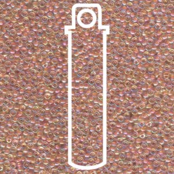 Seedbead 11/0 Miyuki SEED BEAD-APRX 24GMS SALMON-LINED CRYST