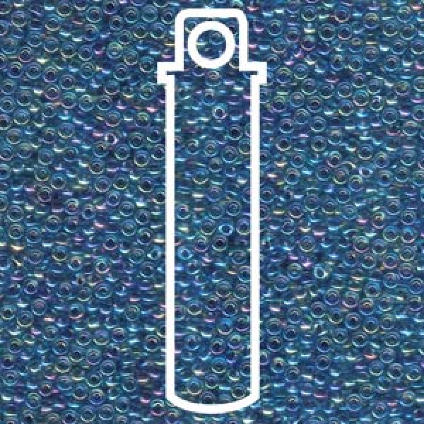 Seedbead 11/0 Miyuki SEED BEAD-APRX 24GMS BLUE/LINED AQUA AB