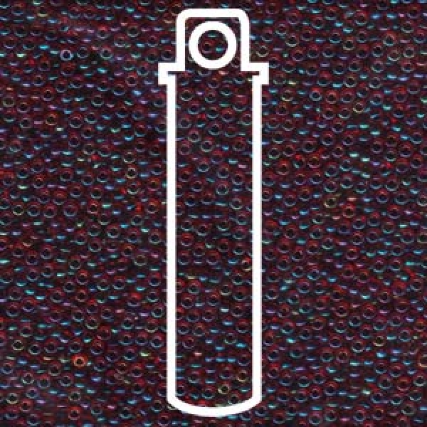 11/0 SEED BEAD-APRX 24GMS GARNET LINED RUBY