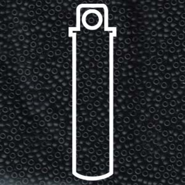 11/0 SEED BEAD-APRX 24GMS MATTE BLACK