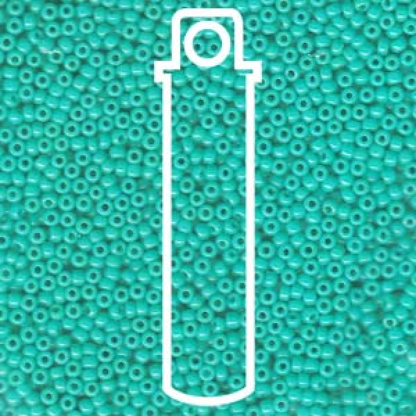 11/0 SEED BEAD-APRX 23GMS OPAQUE TURQUOISE GREEN