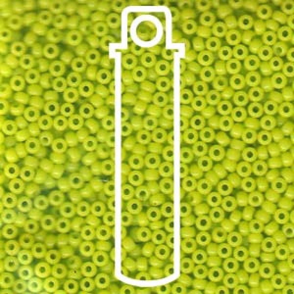 11/0 SEED BEAD-APRX 23GMS OPAQUE CHARTRUESE