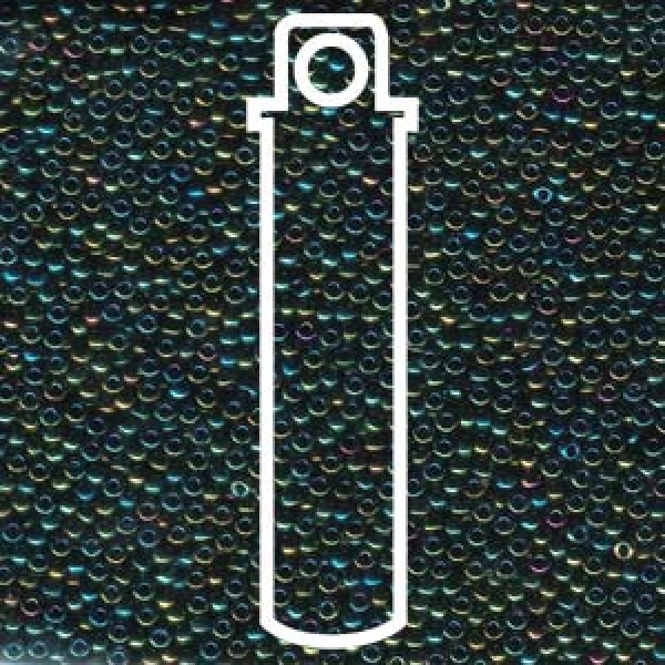 Seedbead 11/0 Miyuki met. green iris 8,5 gr.