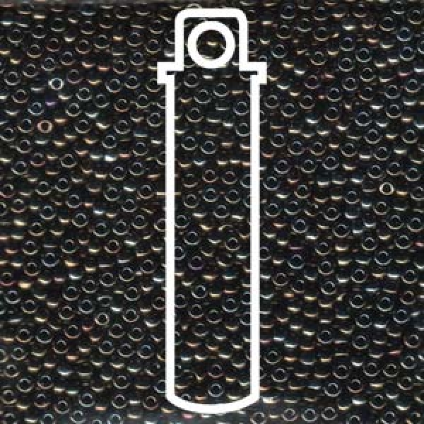 Seedbead 11/0 Miyuki met iris brown 8,5 gr.