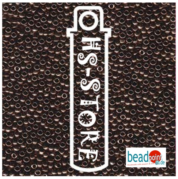 11/0 SEED BEAD-APRX 24GMS MET CHOCOLATE