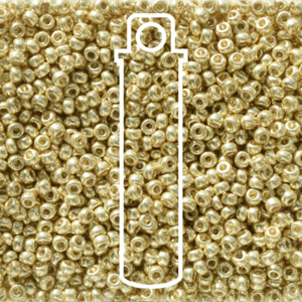 11/0 ROUND DURACOAT GALV YELLOW APRX 24GM/TB