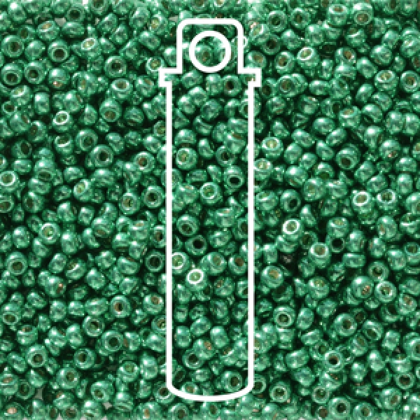 11/0 ROUND DURACOAT GALV DK AQUA GREEN APRX 24GM/TB