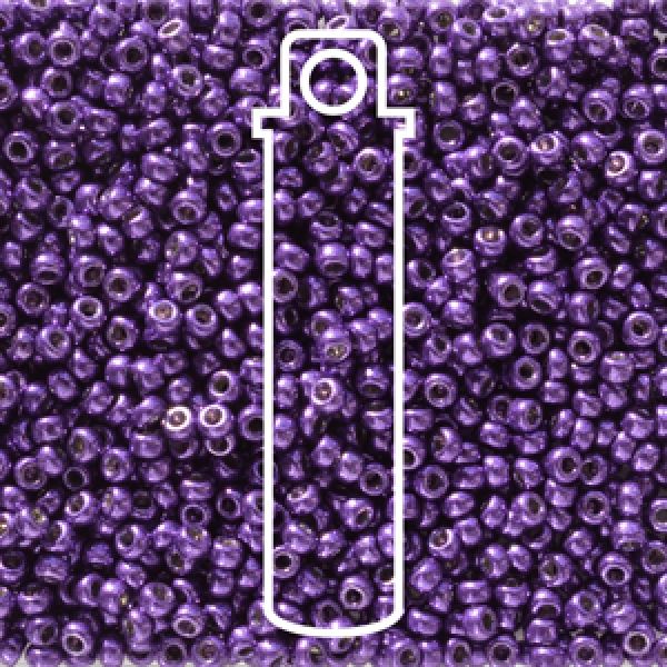 11/0 ROUND DURACOAT GALV LILAC NIGHT APRX 24GM/TB