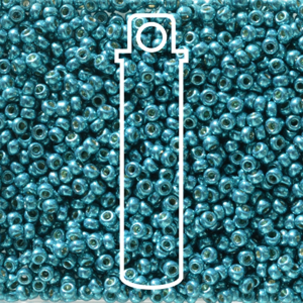 11/0 ROUND DURACOAT GALV CAPRI BLUE APRX 24GM/TB