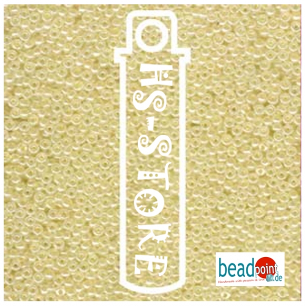 11/0 SEED BEAD-APRX 24GMS CREAMY YELLOW CEYLON
