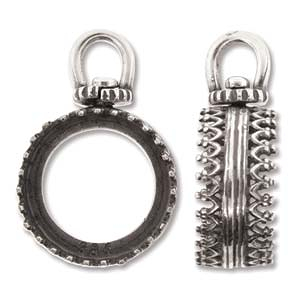 A/S Endteil für 1122  14mm antik silver plate BG 1PCS