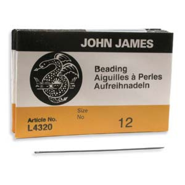 John James Fädelnadel Beading 12# 25 Stück